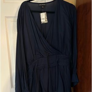 Lane Bryant long sleeved elastic waisted blouse